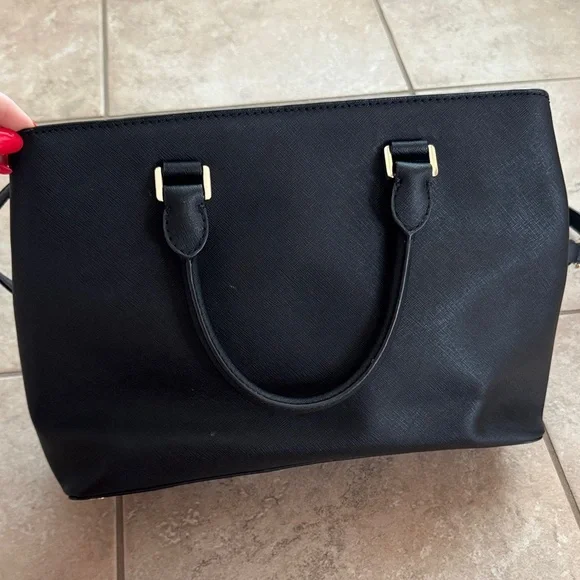 Michael Kors Black Satchel with Gold Details - Picture 4 of 9